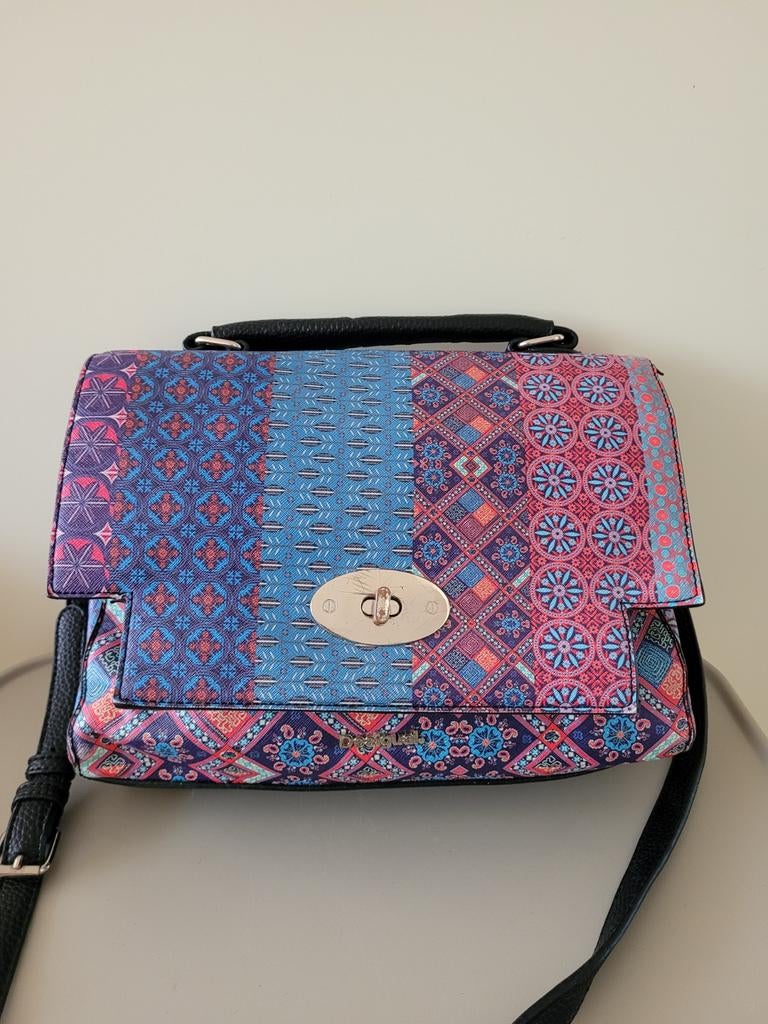 Desigual tas tiles stijl schoudertas, Ophalen of Verzenden, Zo goed als nieuw, Overige kleuren, Overige merken