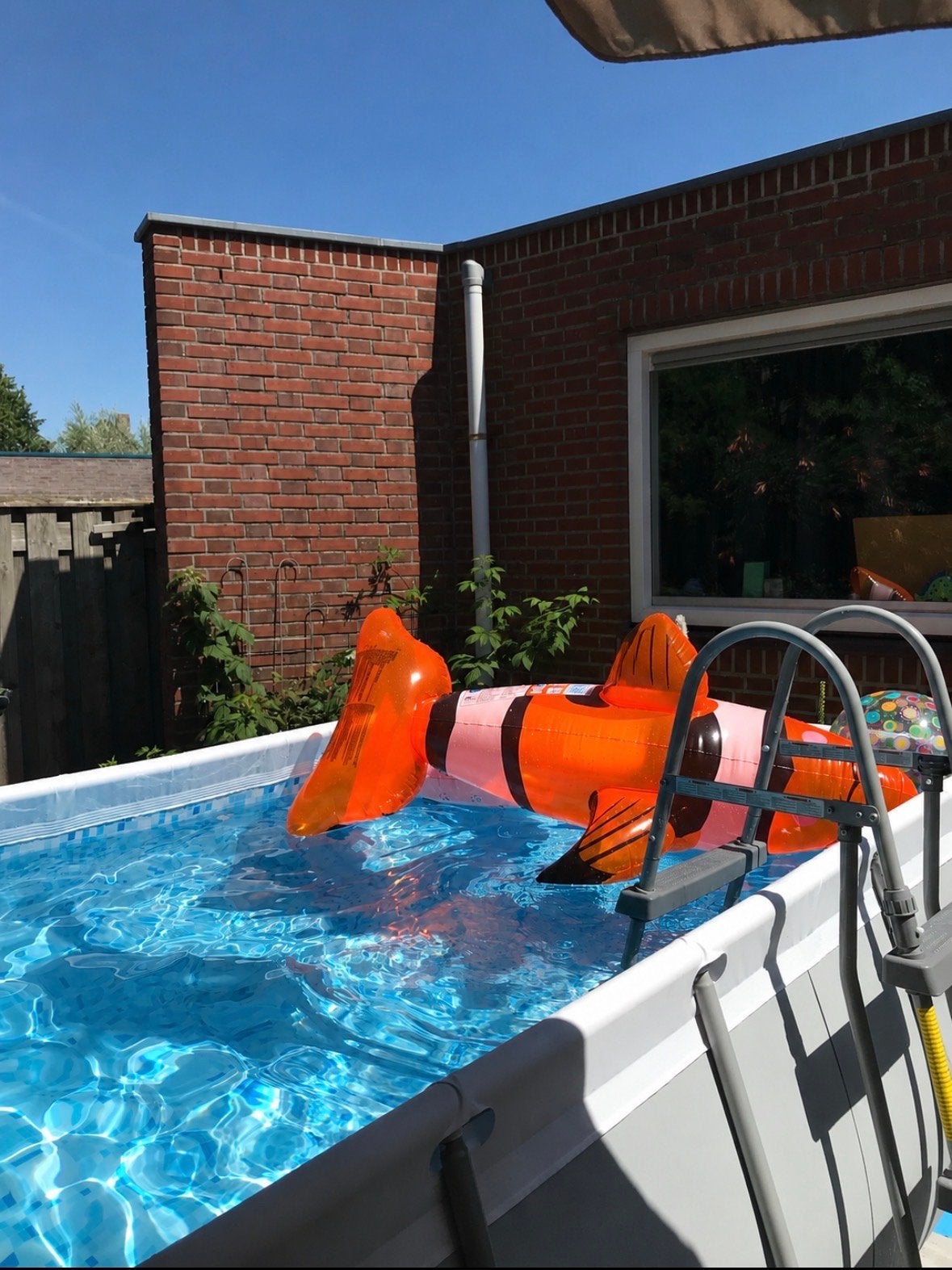 Opzetzwembad 200x350 met glasfilterpomp en trap, Ophalen, Gebruikt, 200 tot 300 cm, 80 tot 120 cm