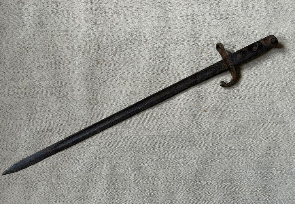 wo1 - Belgische bajonet model 89 voor carabine 1889, Verzamelen, Militaria | Algemeen, Ophalen of Verzenden, Landmacht, Overige gebieden