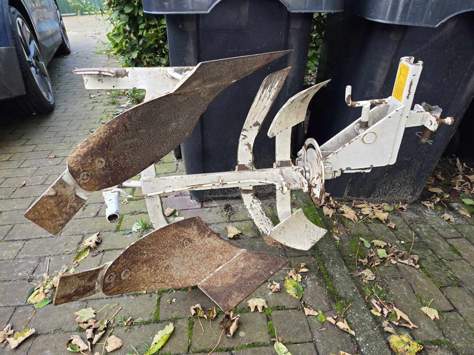 Wentelploeg voor tweewielige tractor, Ophalen