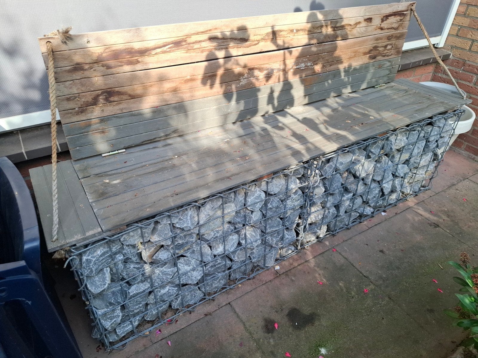 Bankje op steenkorven, Tuin en Terras, Ophalen, Overige materialen