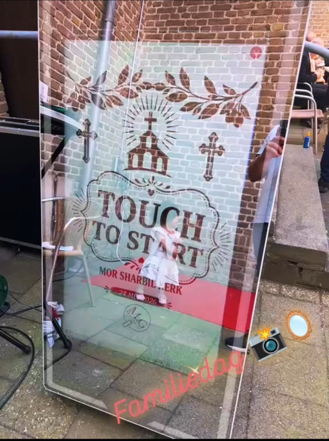 Photobooth Spiegel - Interactieve Fotospiegel al vanaf €199,, Ophalen of Verzenden, Gebruikt