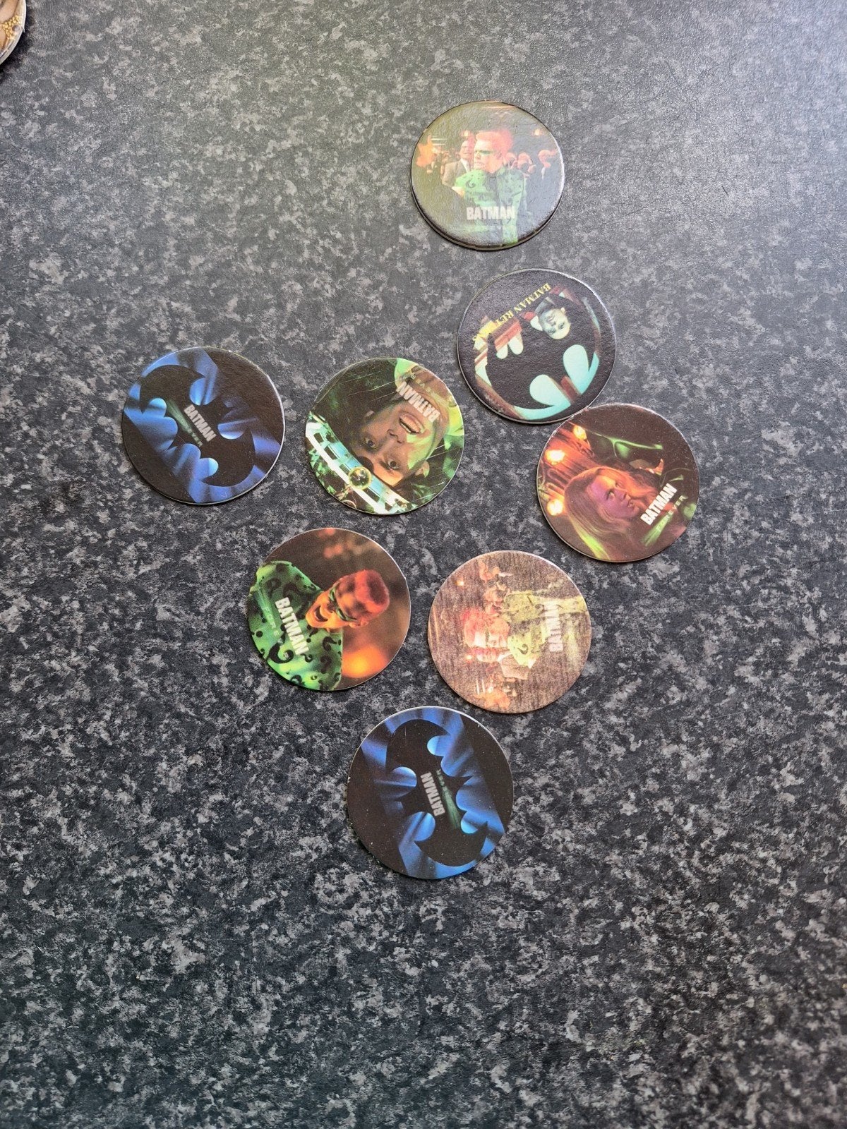 Vintage Pogs - Batman, Braveheart, Casper & Pocahontas, Ophalen of Verzenden, Gebruikt