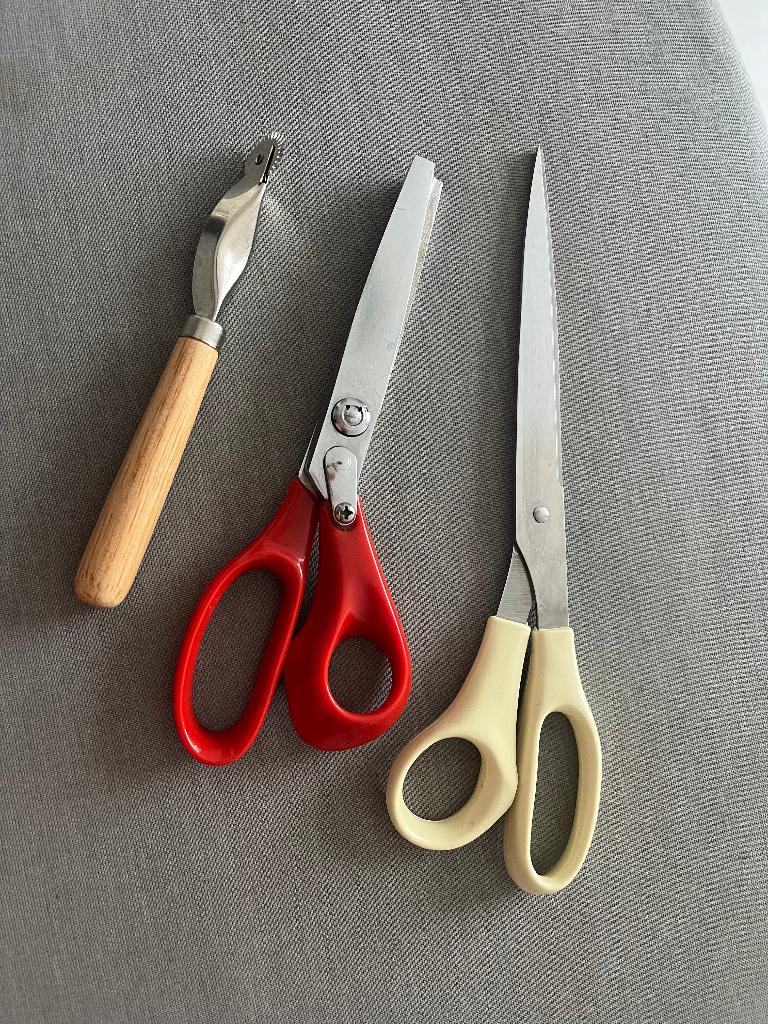 kartelschaar + stoffenschaar, Ophalen of Verzenden, Gebruikt, Overige typen