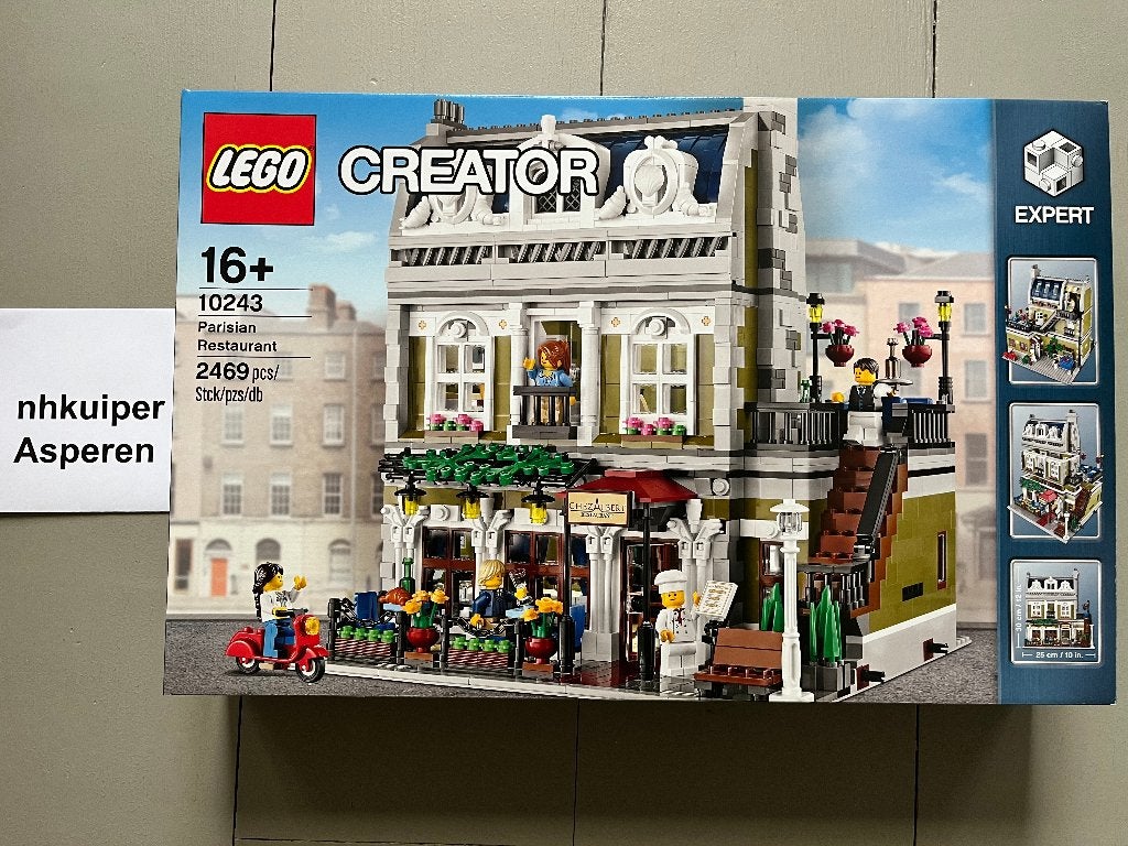 LEGO Parisian Restaurant 10243 NIEUW in gesealde doos, Kinderen en Baby's, Inclusief accessoires, Lego, Nieuw, Ophalen of Verzenden