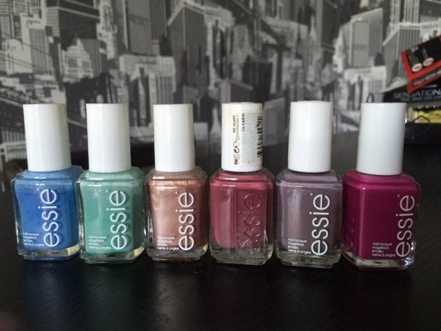 5 nieuwe nagellakken van Essie nagellakset mint taupe blauw, Blauw, Nieuw, Ophalen of Verzenden, Handen en Nagels