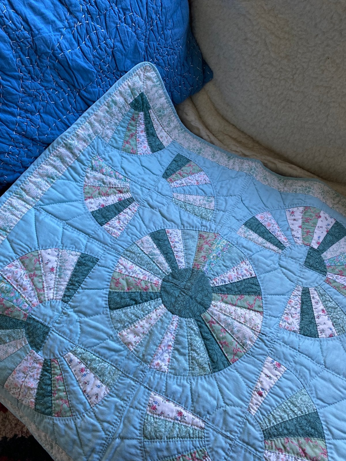 Prachtige quilt - handgemaakt, Ophalen of Verzenden, Zo goed als nieuw