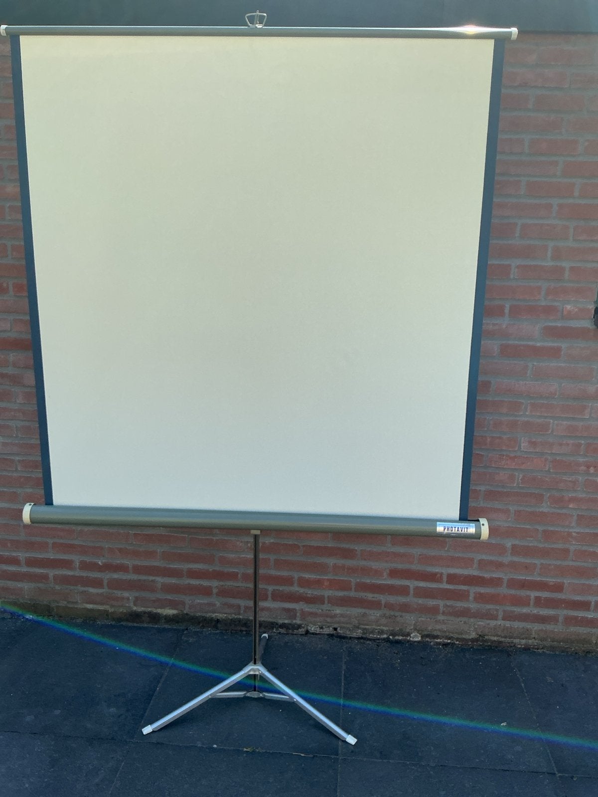 Photavit Projectiescherm op statief in/uitklapbaar draagbaar, Ophalen, Gebruikt, Overige technologieën, Overige resoluties