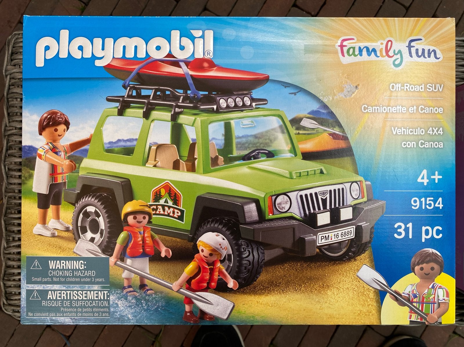 Playmobil Family Fun 9154 Off-Road SUV met Kano, Complete set, Voertuig, Zo goed als nieuw, Family fun