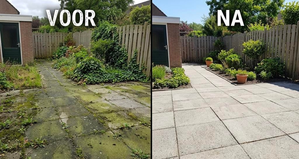 🔥 Terras weer als nieuw binnen 1 dag | hogedrukreinigen, Diensten en Vakmensen, Tuinmannen en Stratenmakers, Bestrating