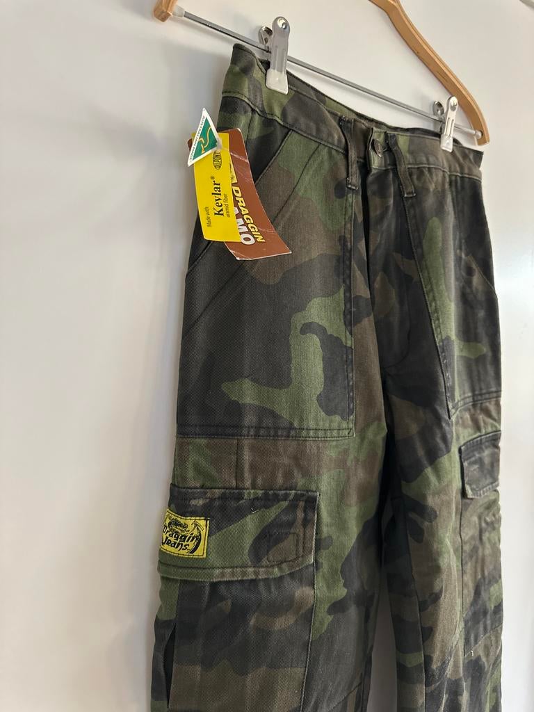 Draggin Jeans Kevlar Motorbroek - NIEUW, Kleding | Dames, Broeken en Pantalons, Nieuw, Maat 36 (S), Groen, Lang, Ophalen of Verzenden