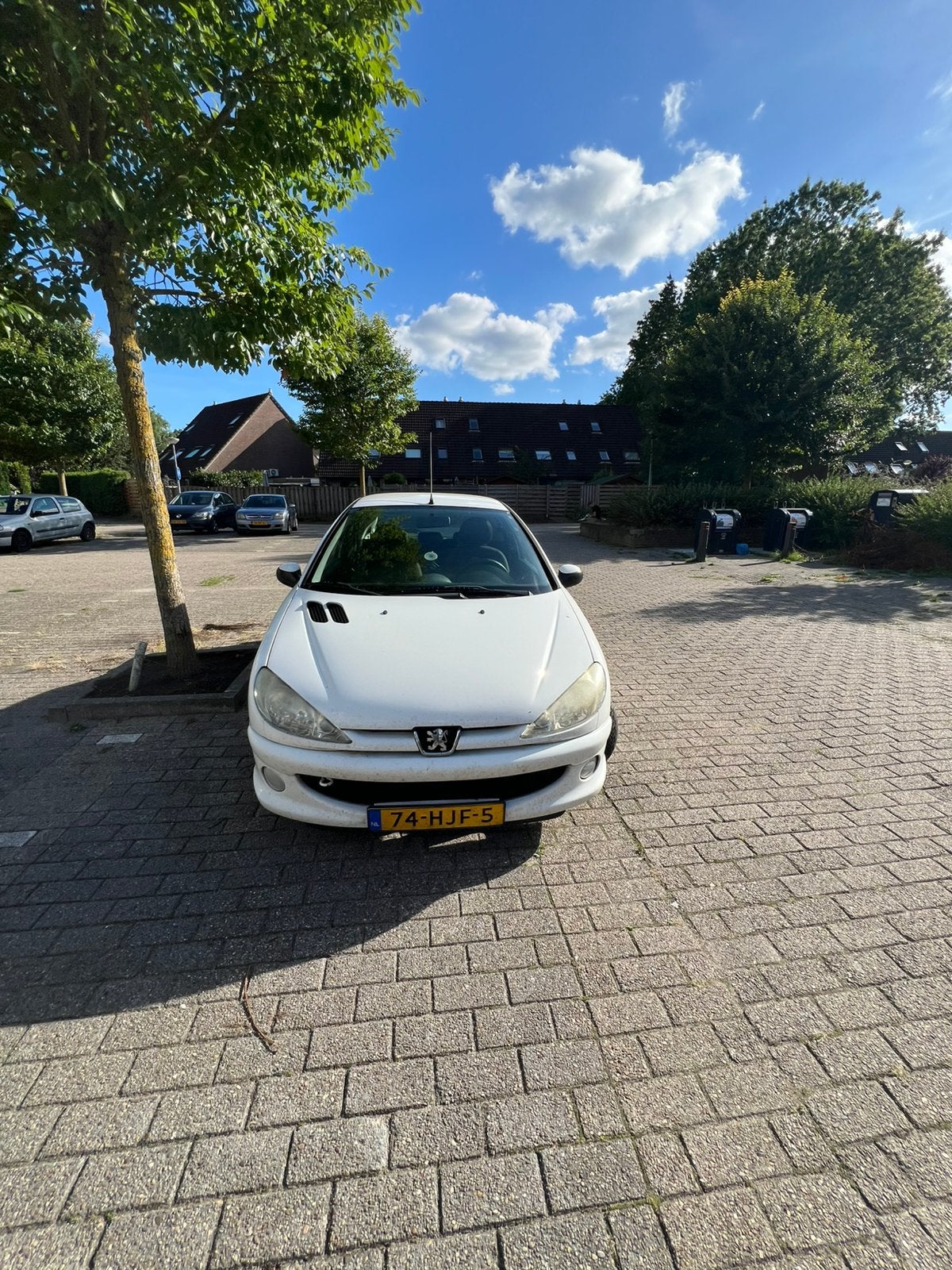 Peugeot 206 1.4 3D 2008 Wit, Auto's, Peugeot, Voorwielaandrijving, Stof, 31 €/maand, 4 cilinders