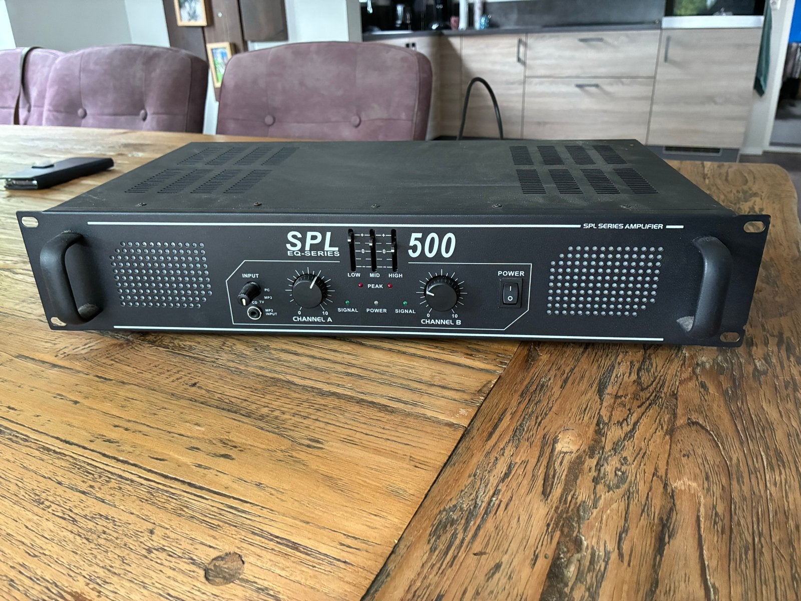 SPL EQ-Series 500 Versterker - Krachtig en Veelzijdig, Gebruikt, 120 watt of meer, Stereo, Ophalen