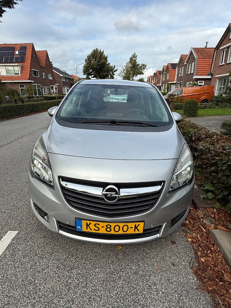 Opel Meriva 1.4 Turbo 88KW 2014 Grijs, Auto's, Voorwielaandrijving, Stof, 4 cilinders, Handgeschakeld