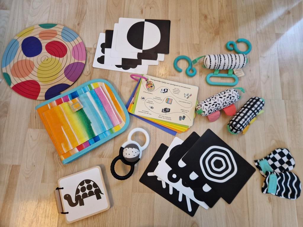 Lovevery Play Kit - The Looker (0-12 weken) Montessori, Ophalen of Verzenden, Zo goed als nieuw, Overige typen, Met geluid