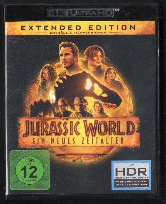 VERKOCHT Jurassic World DominionExtendedEditionBR 4K UHD HDR, Cd's en Dvd's, Film, Science Fiction en Fantasy, 4K Ultra HD Blu-ray