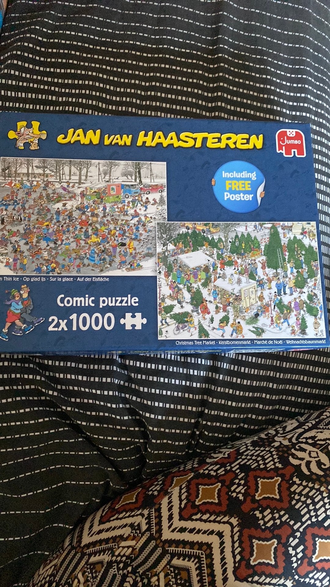 Jan van Haasteren 2x1000 stukjes, Ophalen, 500 t/m 1500 stukjes, Zo goed als nieuw