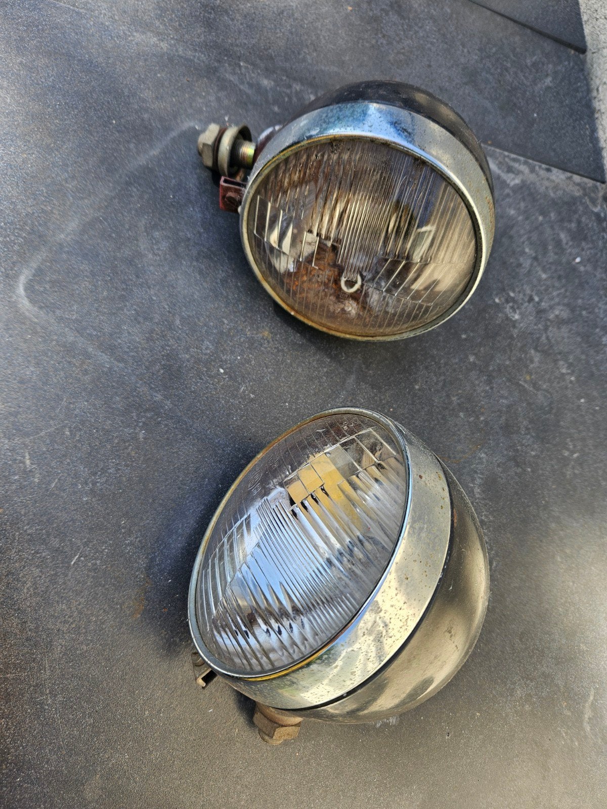 set oldtimer koplampen, Ophalen of Verzenden, Gebruikt