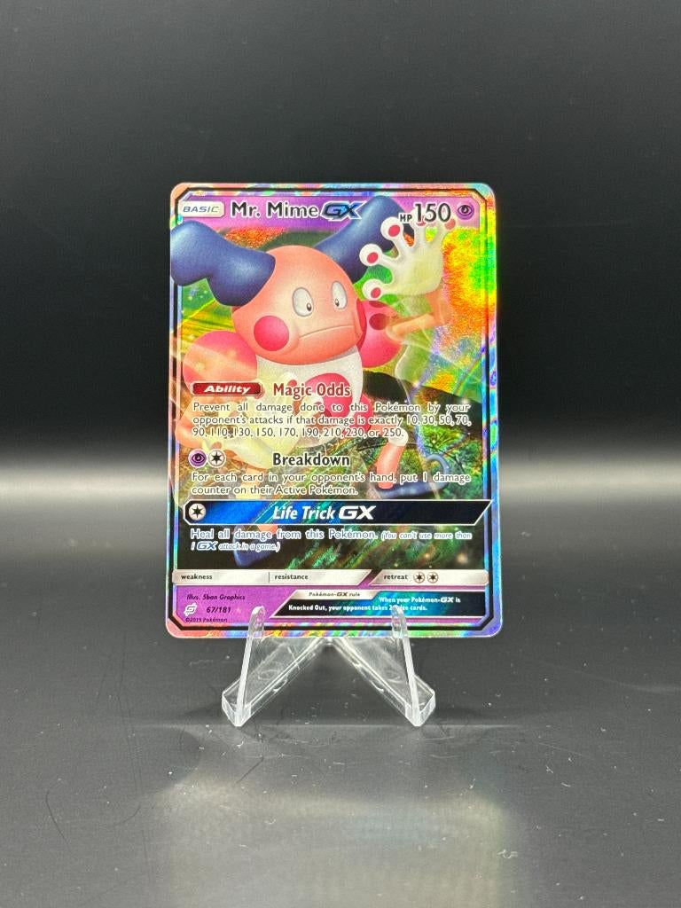 Mr Mime GX	67/181	Engels	NM | Pokemon, Ophalen of Verzenden, Nieuw, Losse kaart, Foil
