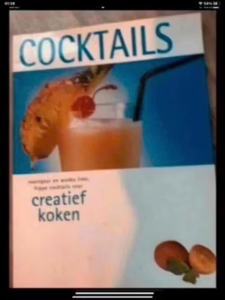 Cocktails: Creatief Koken - Receptenboek, Boeken, Overige typen, Ophalen of Verzenden, Overige gebieden, Onbekend