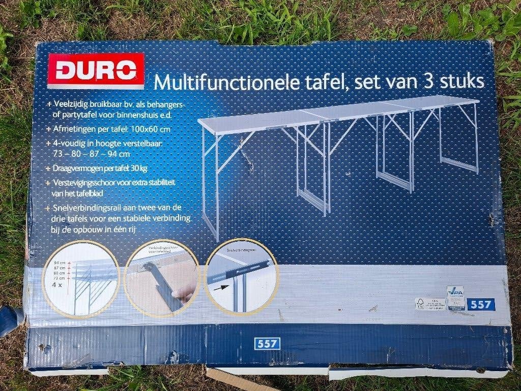 Multifunctionele tafel 3 stuks, Ophalen, 50 tot 100 cm, 50 tot 100 cm, Zo goed als nieuw