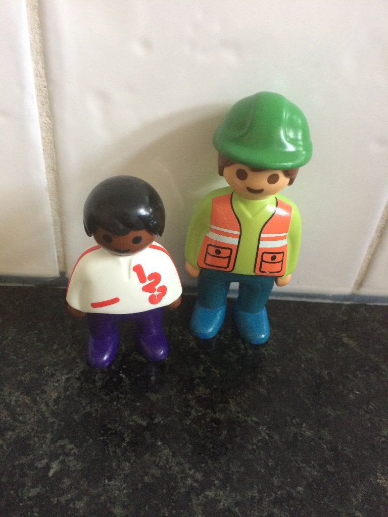 playmobil 123 poppetjes - 2 stuks, Losse onderdelen, 1.2.3, Ophalen of Verzenden, Zo goed als nieuw