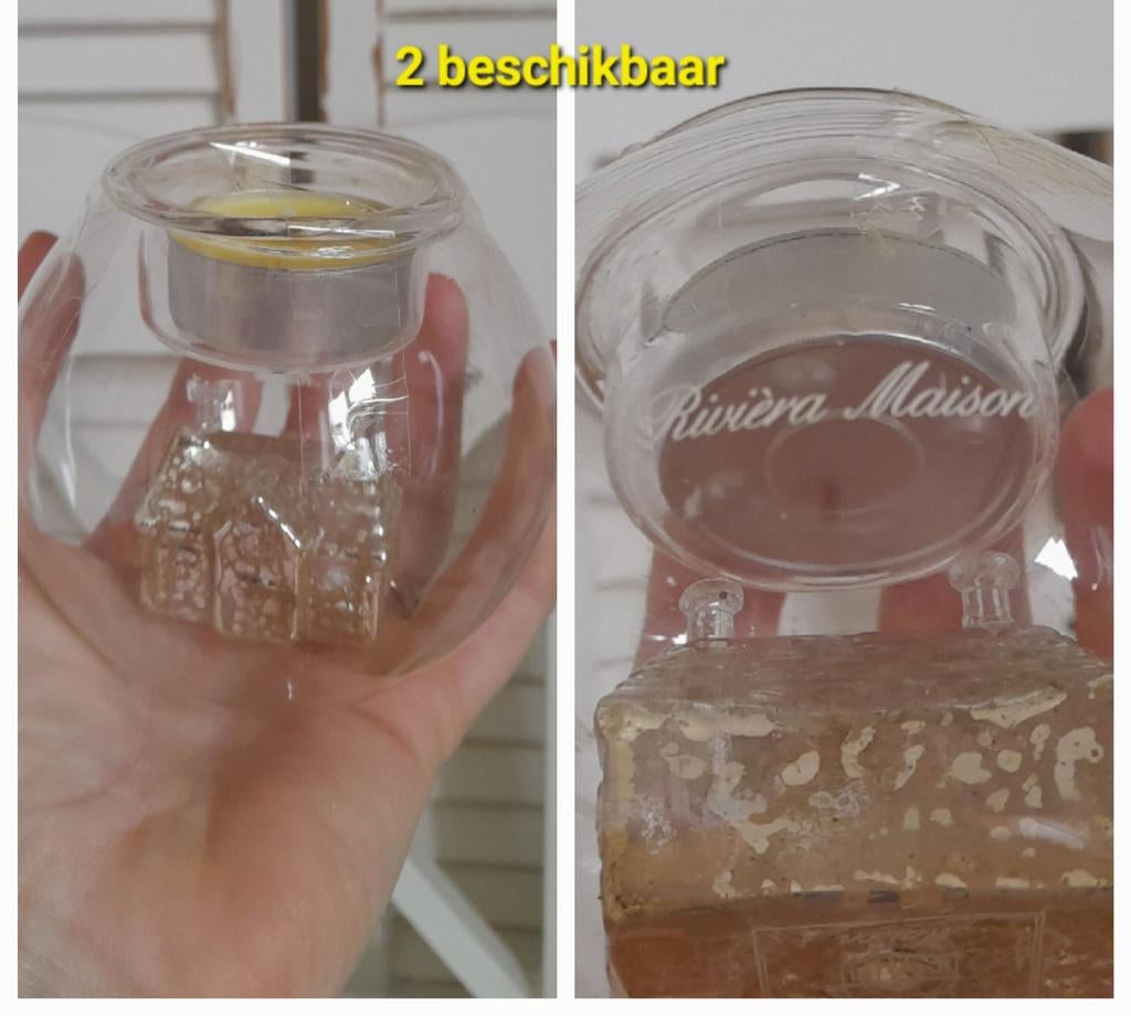 Huisje waxinelichthouder riviera maison, Huis en Inrichting, Verzenden, Zo goed als nieuw, Overige materialen, Minder dan 25 cm