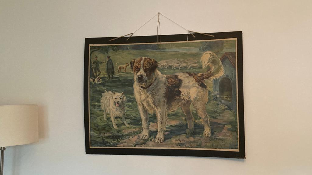 Jachttafereel stbernard en keeshond, Ophalen, Overige thema's