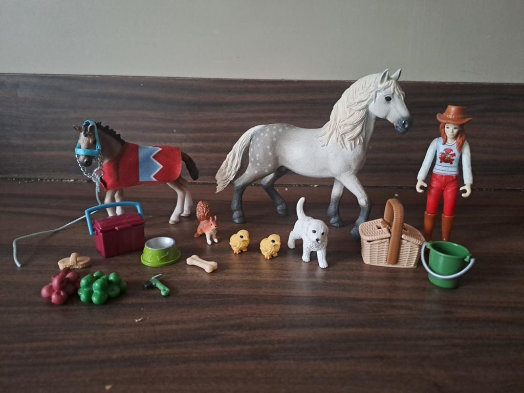 Schleich adventskalender bijna helemaal compleet, Verzamelen, Ophalen of Verzenden, Zo goed als nieuw, Paard, Beeldje of Figuurtje