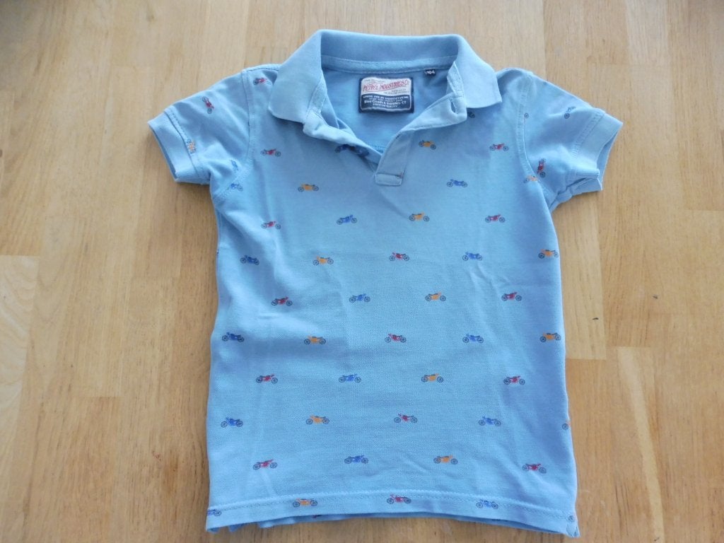 Lichtblauwe polo van Petrol Industries, Kinderen en Baby's, Petrol Industries, Ophalen of Verzenden, Zo goed als nieuw, Shirt of Longsleeve