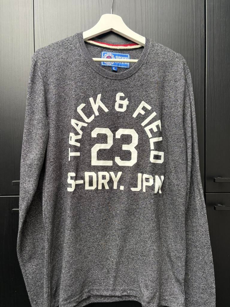 Superdry longsleeve shirt L, Ophalen of Verzenden, Maat 52/54 (L), Grijs
