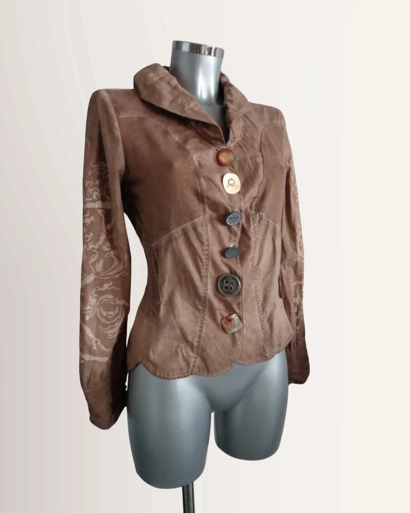 Elisa Cavaletti jasje, bijzondere knopen, medium, nieuw, Kleding | Dames, Maat 38/40 (M), Bruin, Nieuw, Ophalen of Verzenden