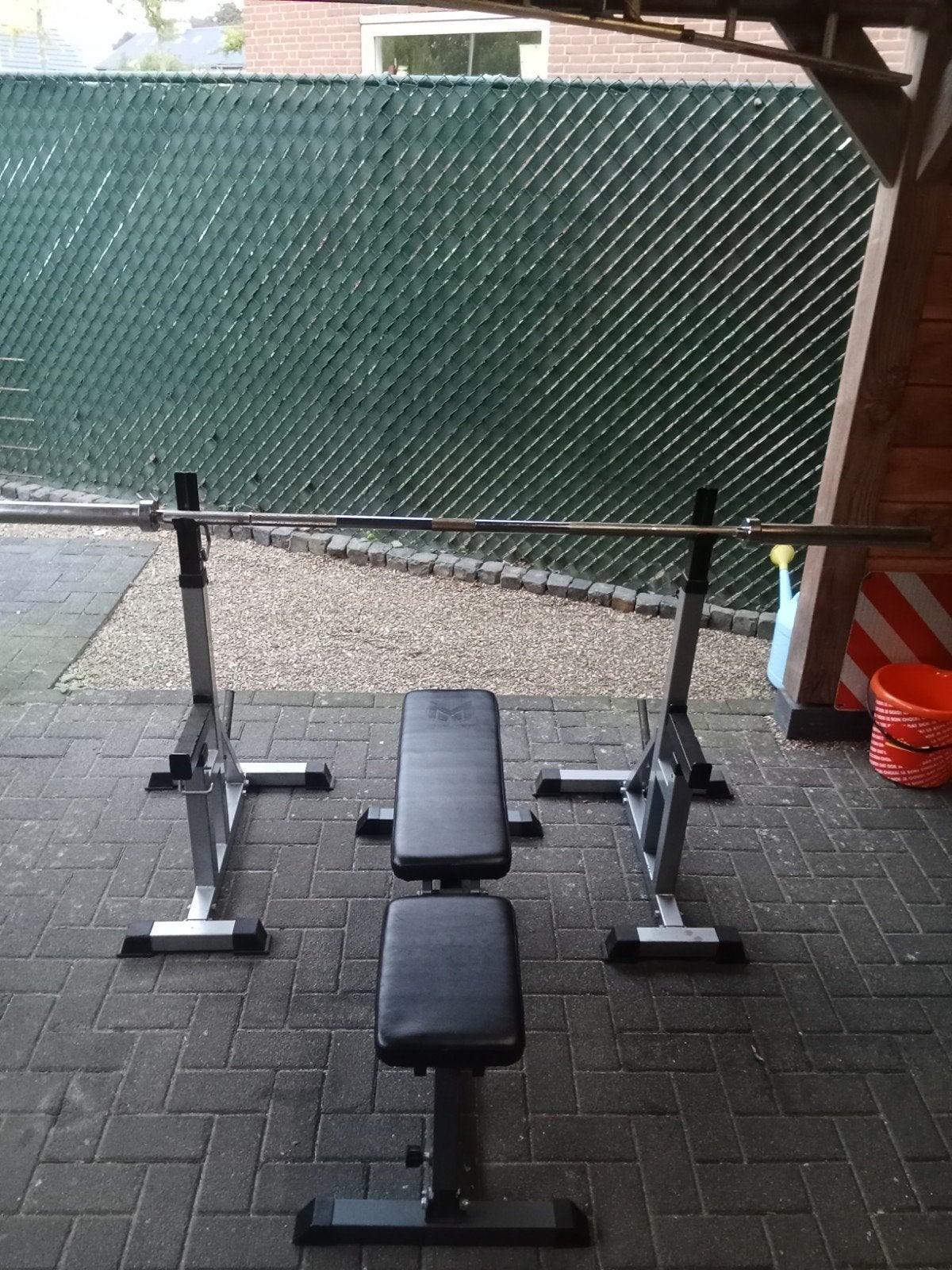 Taurus Fitness Krachtstation met halterbank en olympische st, Ophalen, Gebruikt, Krachtstation, Metaal