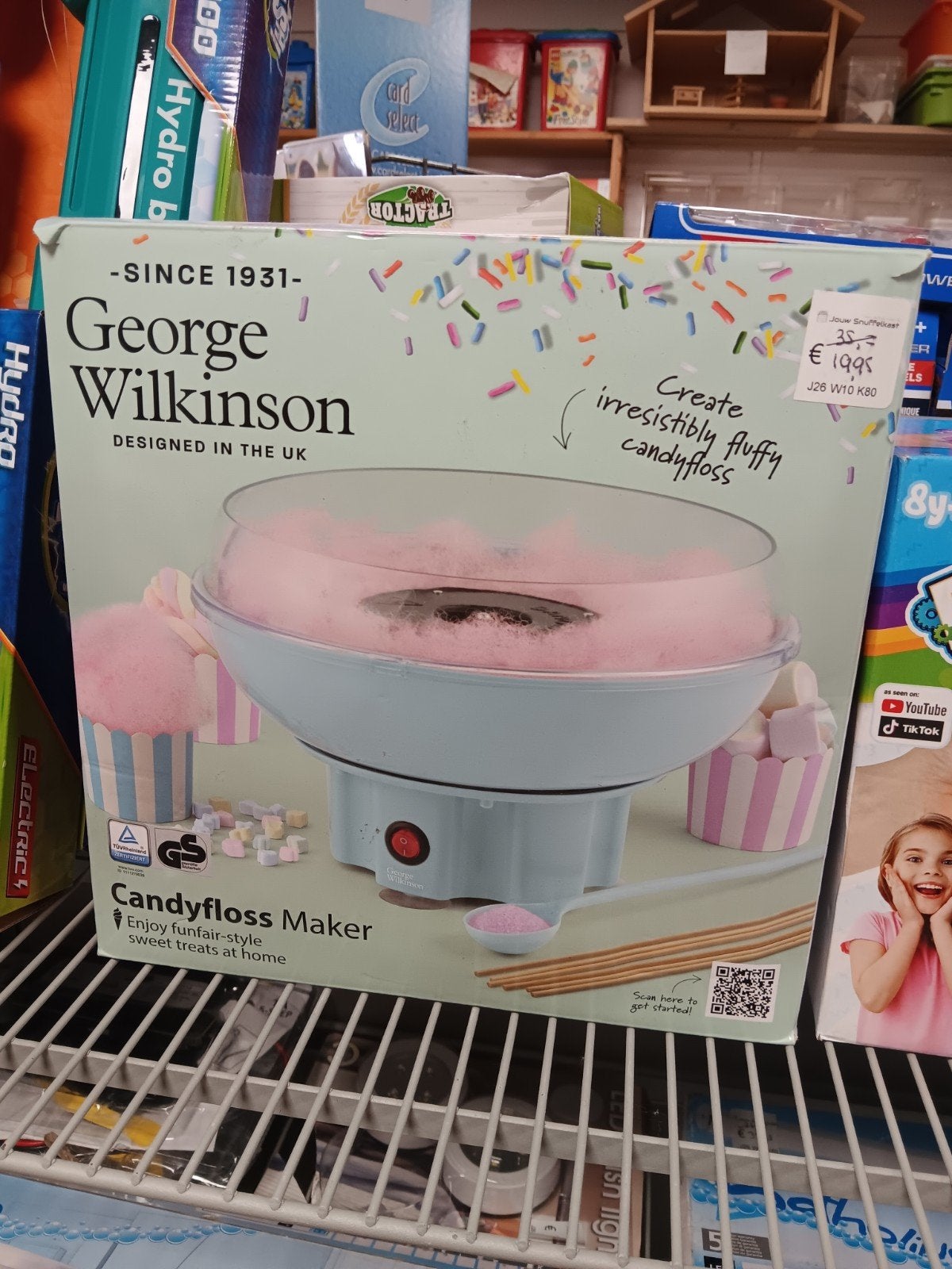 George Wilkinson Candyfloss Maker - Nieuw in doos, Onbekend, Verenigd Koninkrijk, Nieuw, Ophalen of Verzenden, Info@georgewilkinson.co.uk