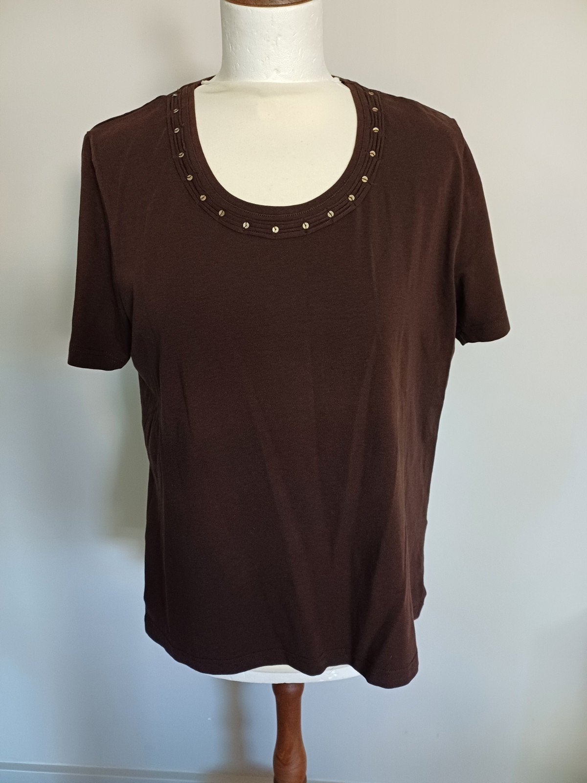 Gelco Bruin T-shirt maat 44, Bruin, Gelco, Maat 42/44 (L), Ophalen of Verzenden