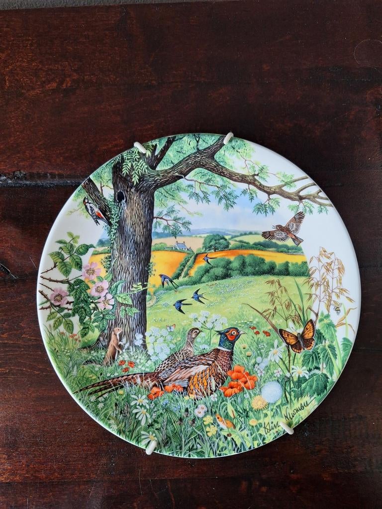 Wedgwood verzamelbord 'Meadows and Wheatfields' 1987, Ophalen of Verzenden