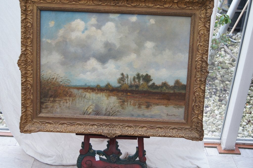 Gerard Cornelis Krol.   Schilderij, Antiek en Kunst, Kunst | Schilderijen | Klassiek, Ophalen of Verzenden