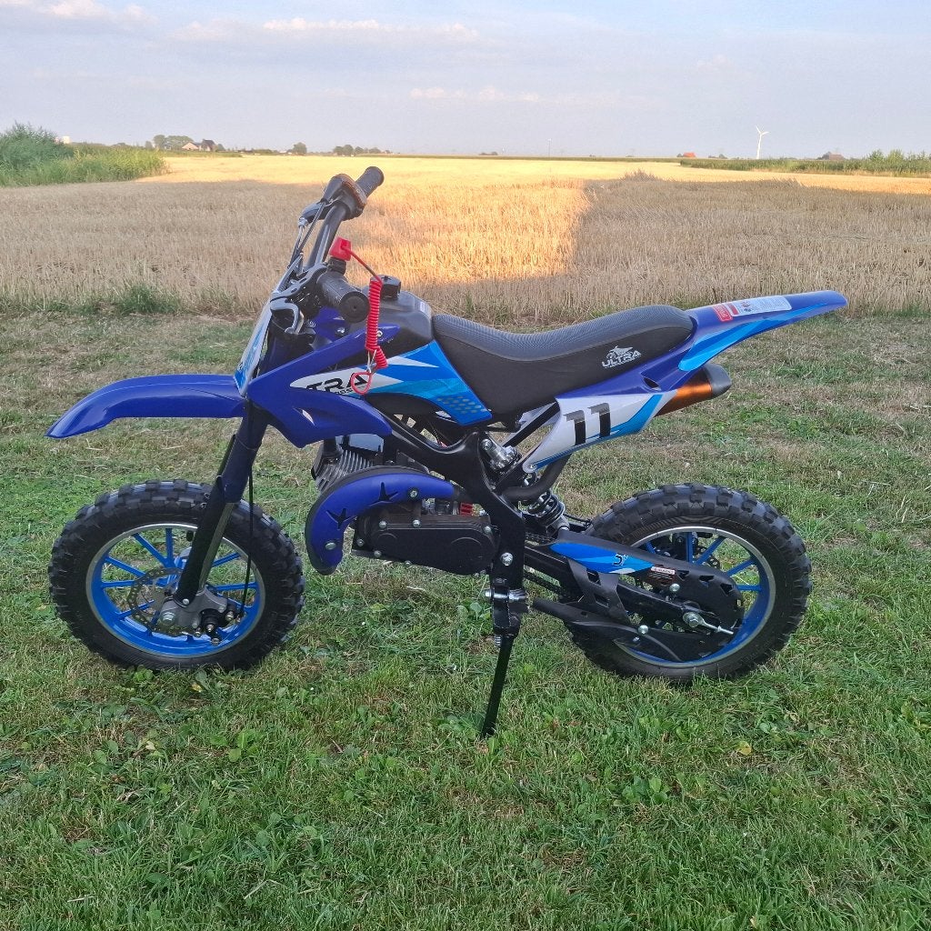 Pitbike Ultra 50 cc, Fietsen en Brommers, Minibikes, Midibikes en Pitbikes, Ophalen, Pitbike, 50 cc, Schijfrem