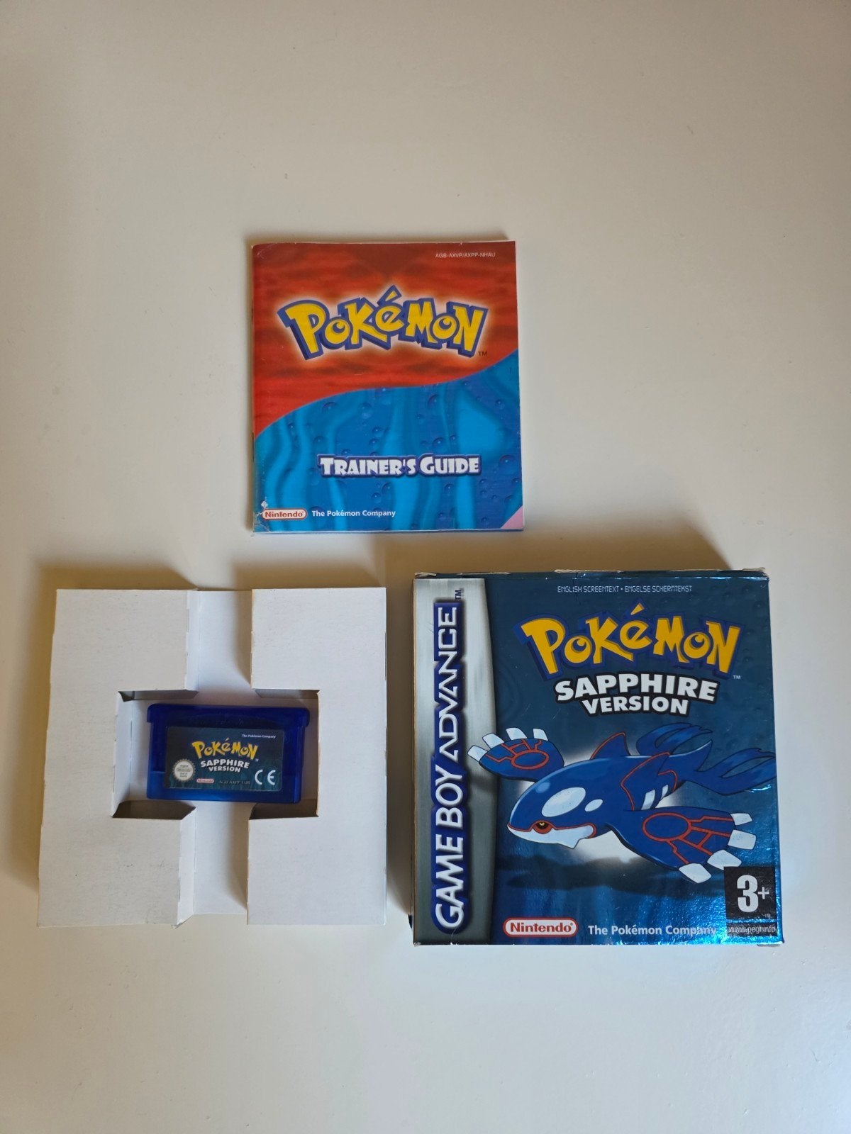 Pokémon Sapphire Version - Game Boy Advance (GBA), 1 speler, Ophalen of Verzenden, Zo goed als nieuw, Role Playing Game (Rpg)