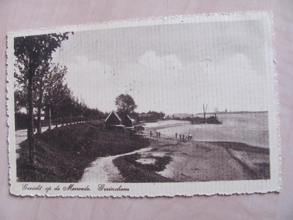 Gorinchem 1906 Zicht op de Merwede, Ophalen of Verzenden, Voor 1920, Gelopen, Zuid-Holland