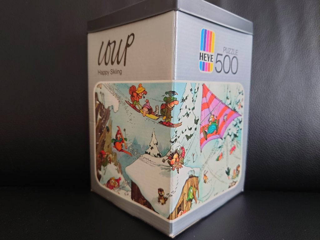 Puzzel, LOUP - Happy Skiing uit 1974, Ophalen of Verzenden, Overige typen