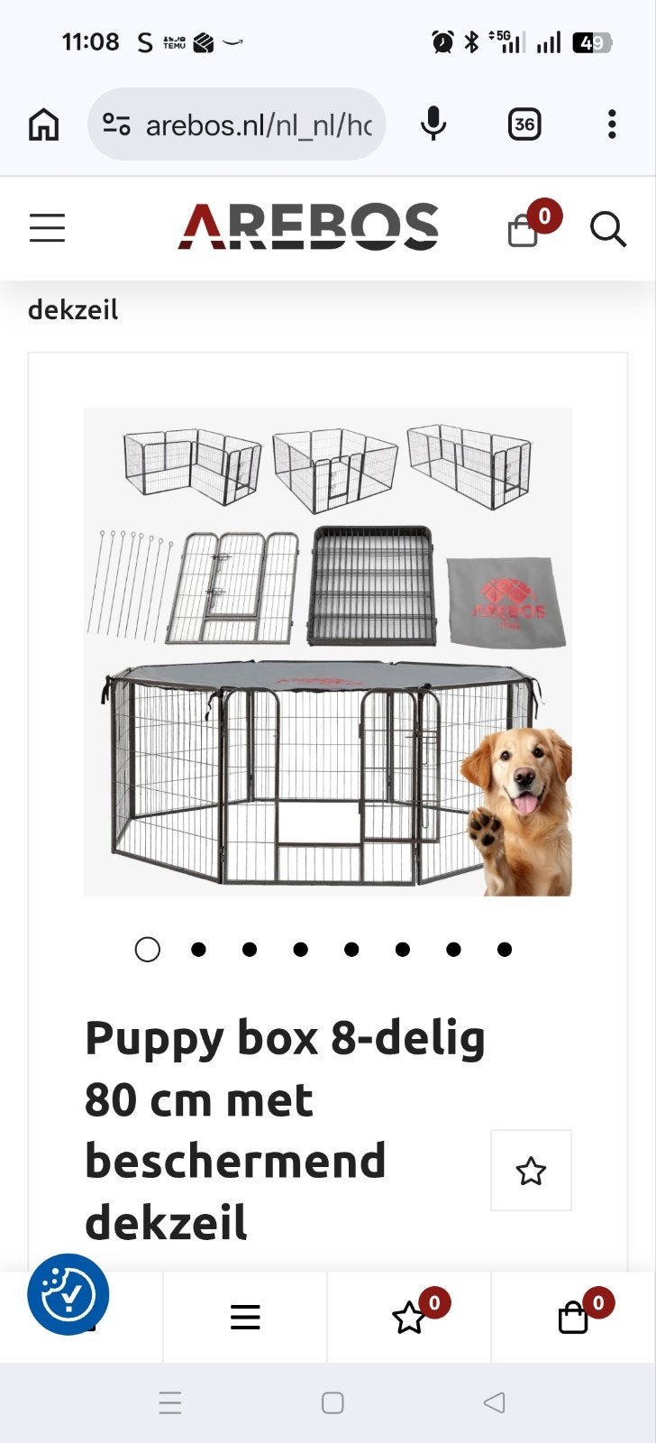Puppyren, Dieren en Toebehoren, Ophalen, Gebruikt