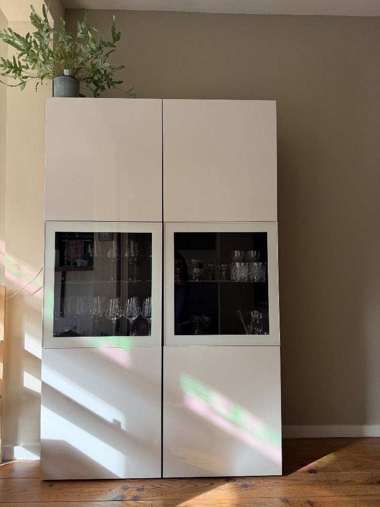 IKEA Besta kast 120x40x192cm met led verlichting, Ophalen, Zo goed als nieuw