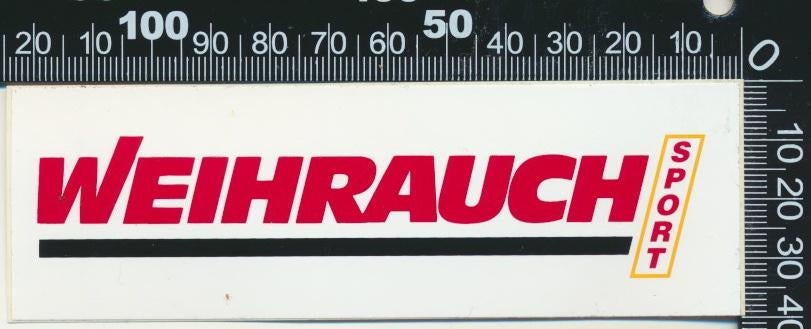 Sticker: Weihrauch Sport, Ophalen of Verzenden, Zo goed als nieuw, Bedrijf of Vereniging