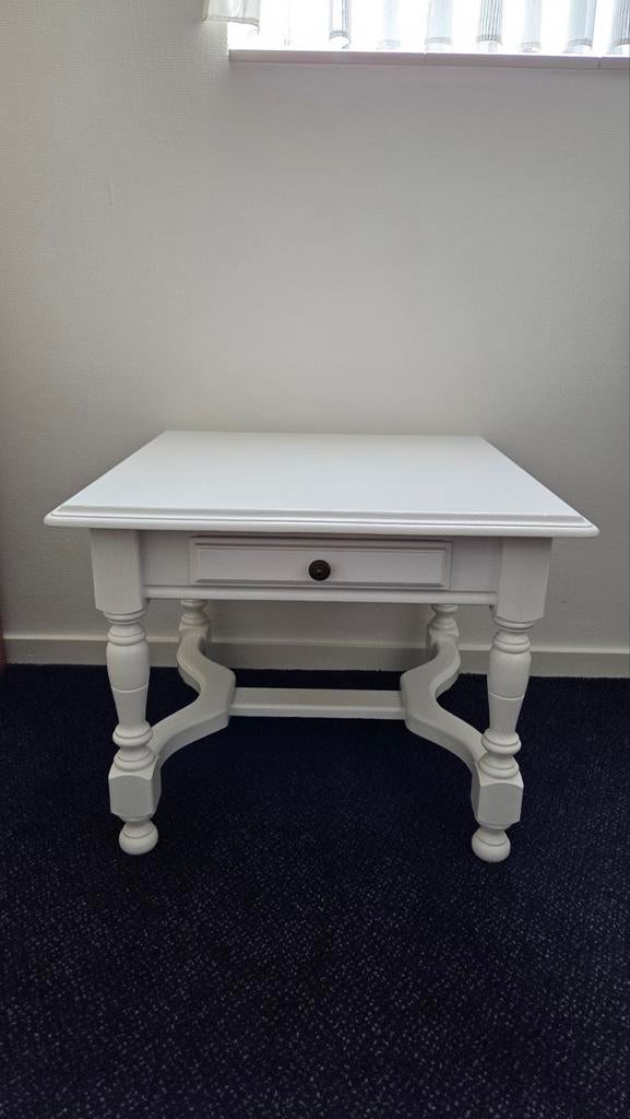 Witte salontafel met lade, Huis en Inrichting, Tafels | Salontafels, Ophalen