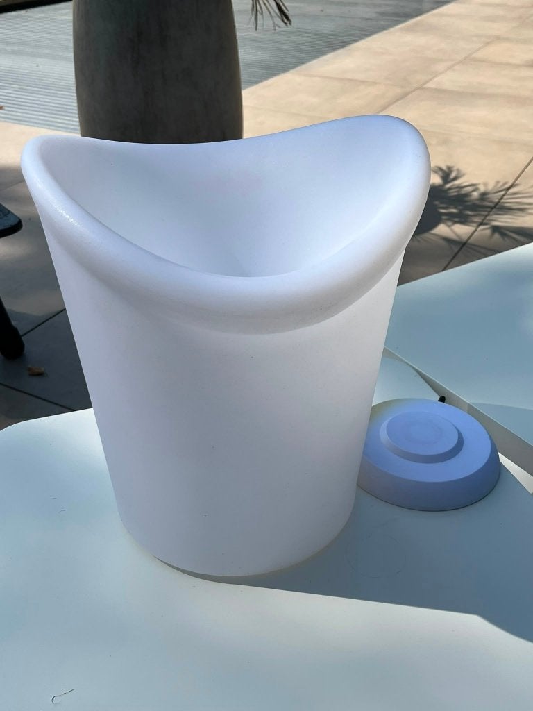 LED ice bucket - Champagnekoeler met Verlichting, Wit, Overige merken, Kunststof, Nieuw
