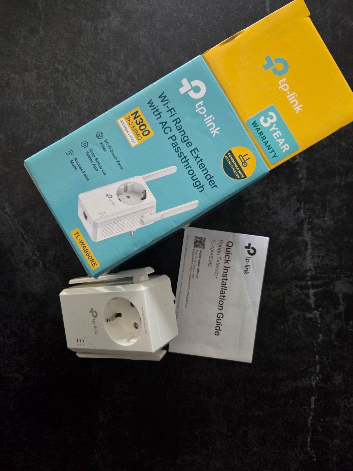 TP-Link N300 Wi-Fi Range Extender met AC Passthrough, Ophalen, Nieuw, Router, TP-Link