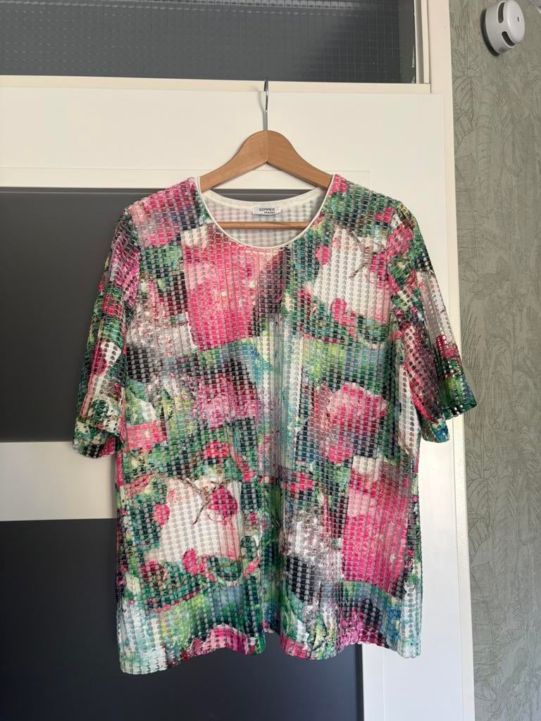 Sommermann top tshirt 42, Kleding | Dames, Ophalen of Verzenden, Zo goed als nieuw, Maat 42/44 (L), Korte mouw