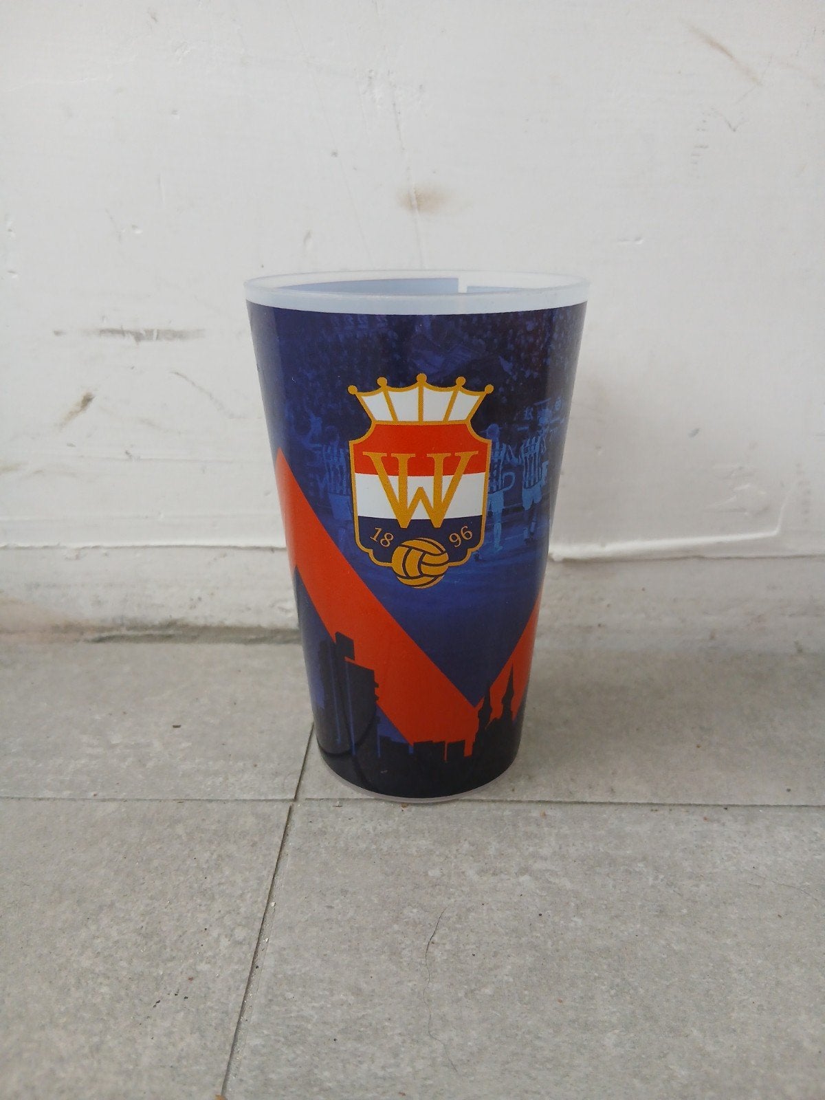 Bud Bierglas / Beker Willem II Tilburg – Voetbal, Ophalen of Verzenden, Zo goed als nieuw, Bierglas