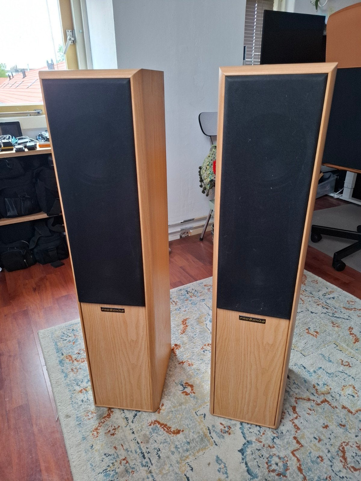 Pro Sonab C31XL Gold - vloerstaande speakers 120W, Vloerstaande luidspreker, Gebruikt, 60 tot 120 watt, Ophalen